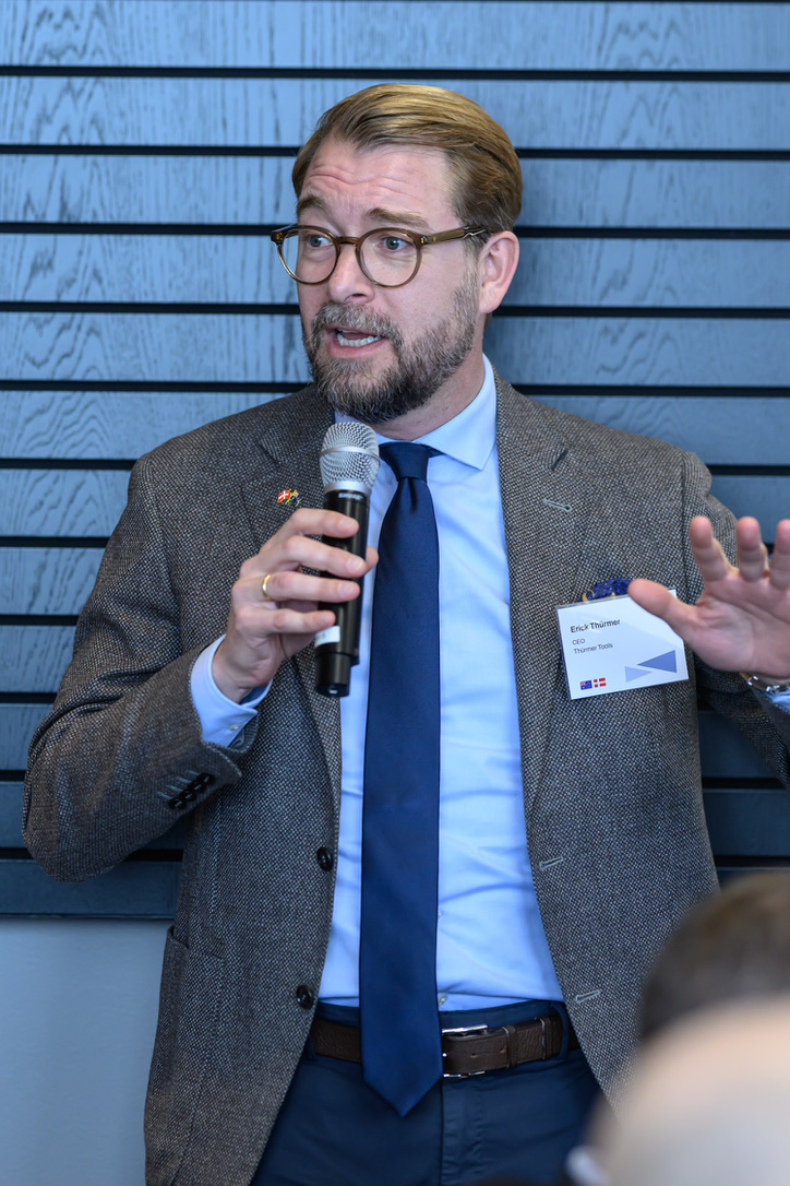 Erick Th&uuml;rmer pr&aelig;senterer Th&uuml;rmers syn p&aring; fremtidens produktion